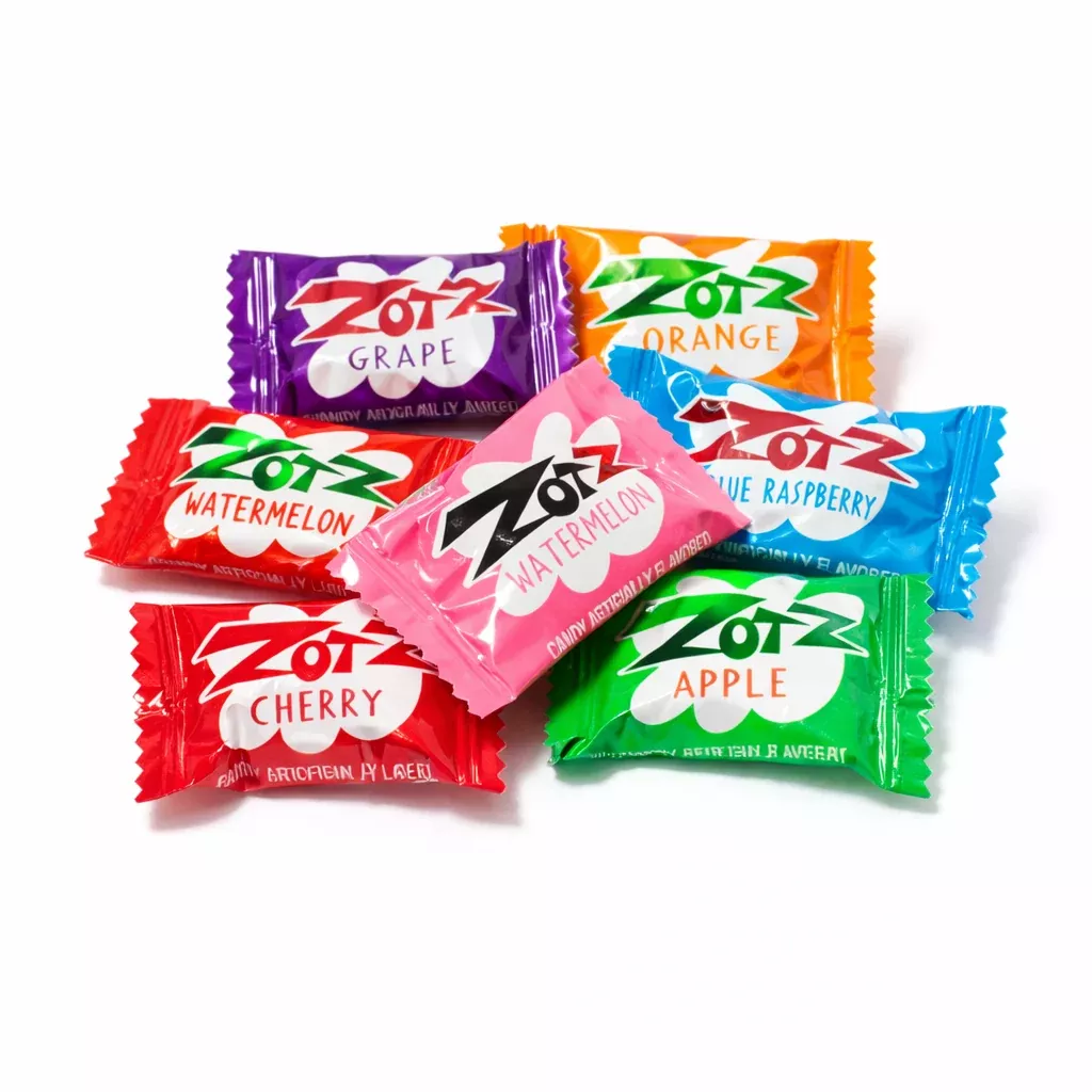 Zotz Fizz Filled Hard Candy – Assorted Flavors – Bulk Value Bag – 1 lb